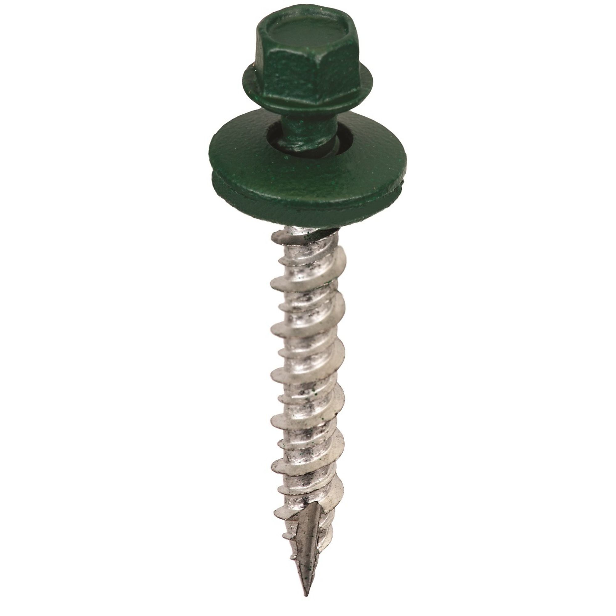 Acorn Hardware, Metal to Wood Screws #9X1-1/2in. Forest Green, Model# SW-MW15FG250